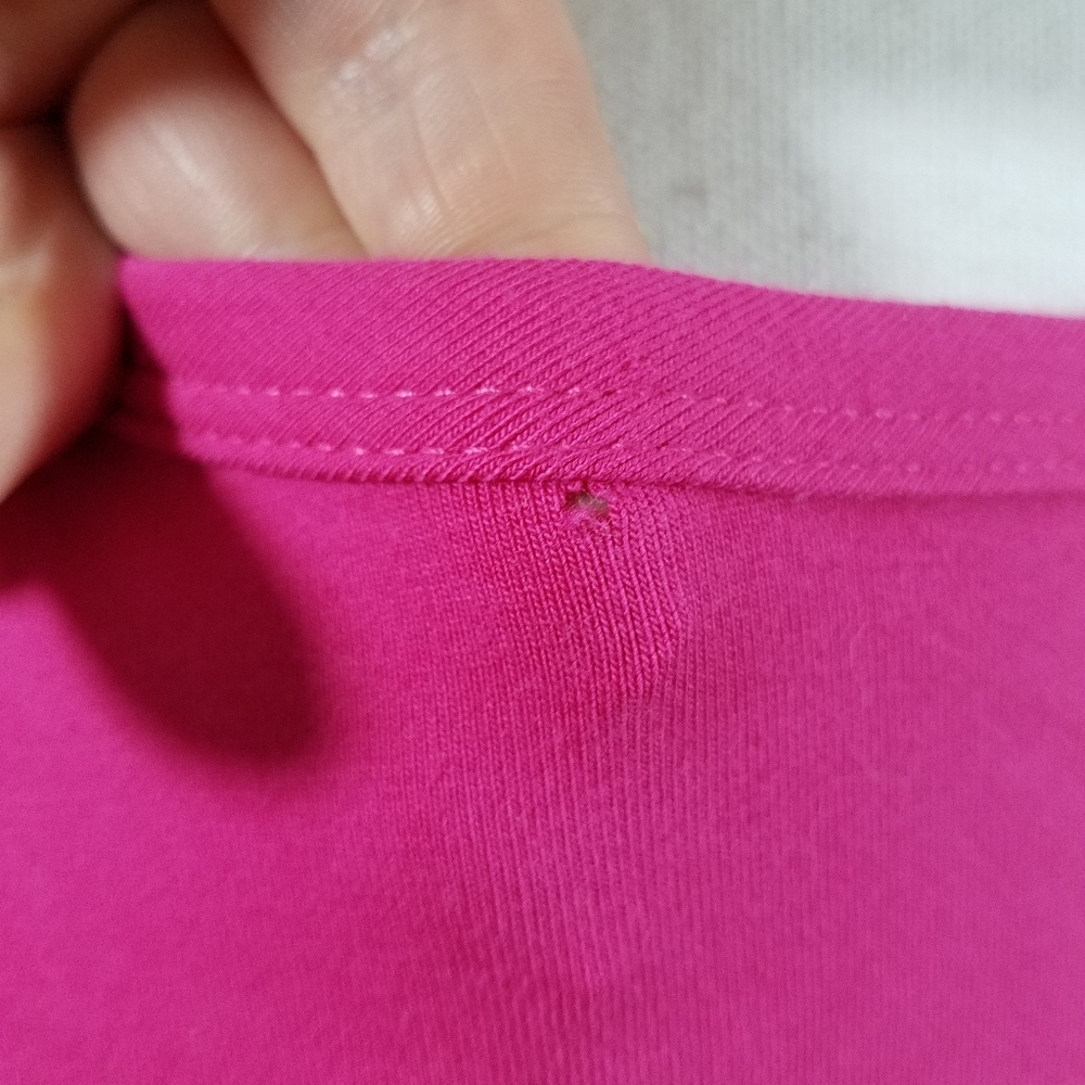 Denim & Co Sleeveless V-Neck 2XP Pink Jersey Dress - Picture 16 of 16